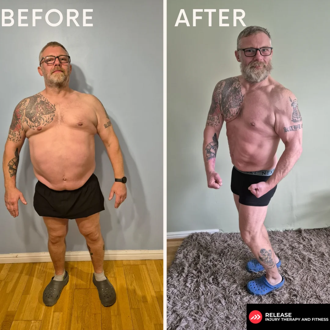 Release Fitness client weight loss and fitness transformation review
